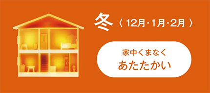 冬〈12月・1月・2月〉家中くまなくあたたかい